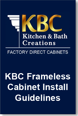 KBC Frameless Cabinet Install Guide Downloadable PDF