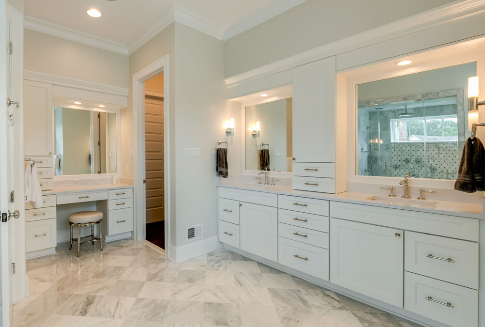 Master Bath With Dressing Table