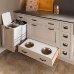 Pet Friendly Kitchen Design - Built-in Food and Water Bowls