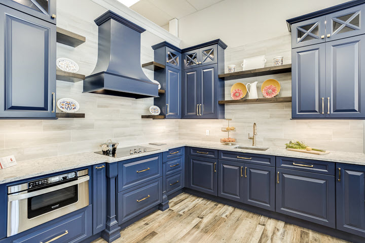 Kitchen Design Blue 1