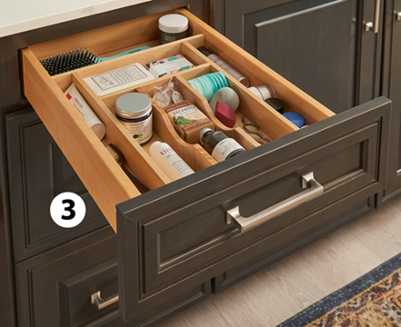 Cutlery Drawer Organizer Used In Bathroom