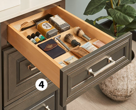 Spice Tray Used In Bathroom Cabinet Drawer
