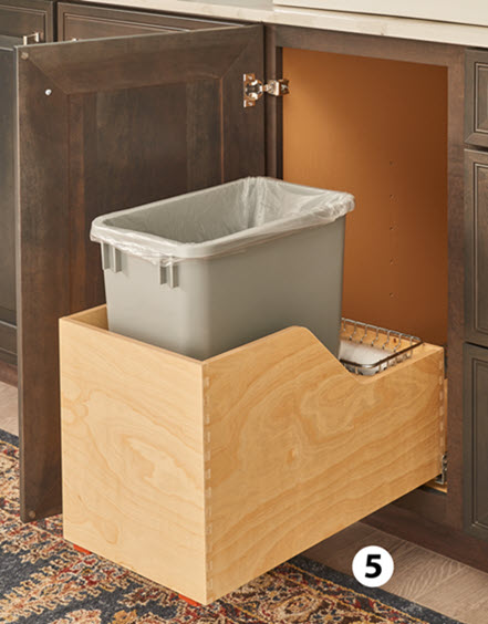 Waste Paper Basket Base Cabinet Pullout